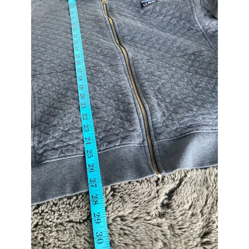 L.L. bean‎ quilted heathered zip up jacket mens xl outdoor gorpcore pockets